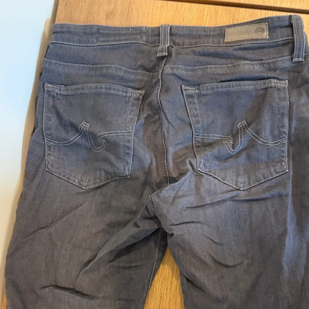 Ag Adriano Goldschmied Men’s Slim Prima Crop Jeans in Faded Dark Blue